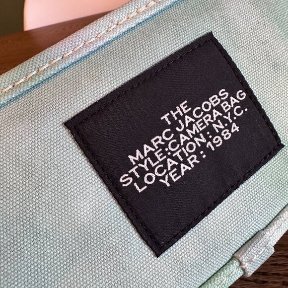 NWT!Marc Jacobs The Camera Bag -Tie dye Blue -canvas - Picture 15 of 16